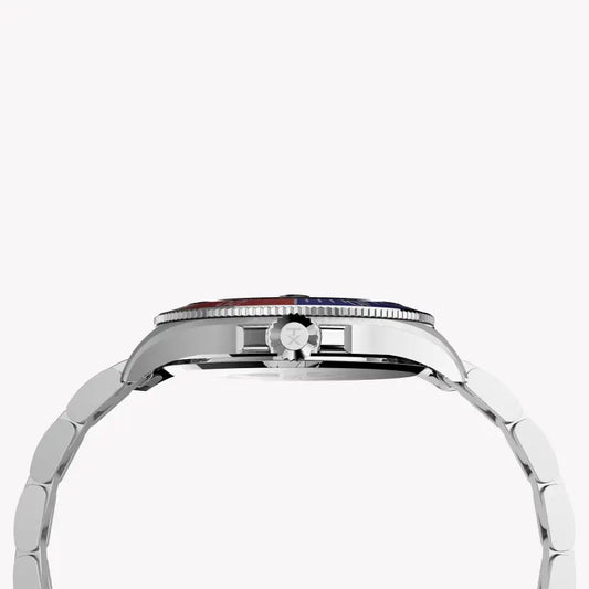 Timex Men's Black Dial, Silver Stainless Steel | Tw2u71900