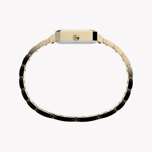 Timex Women's Gold Alloy Watch, Gold/White | Model Tw2y01200