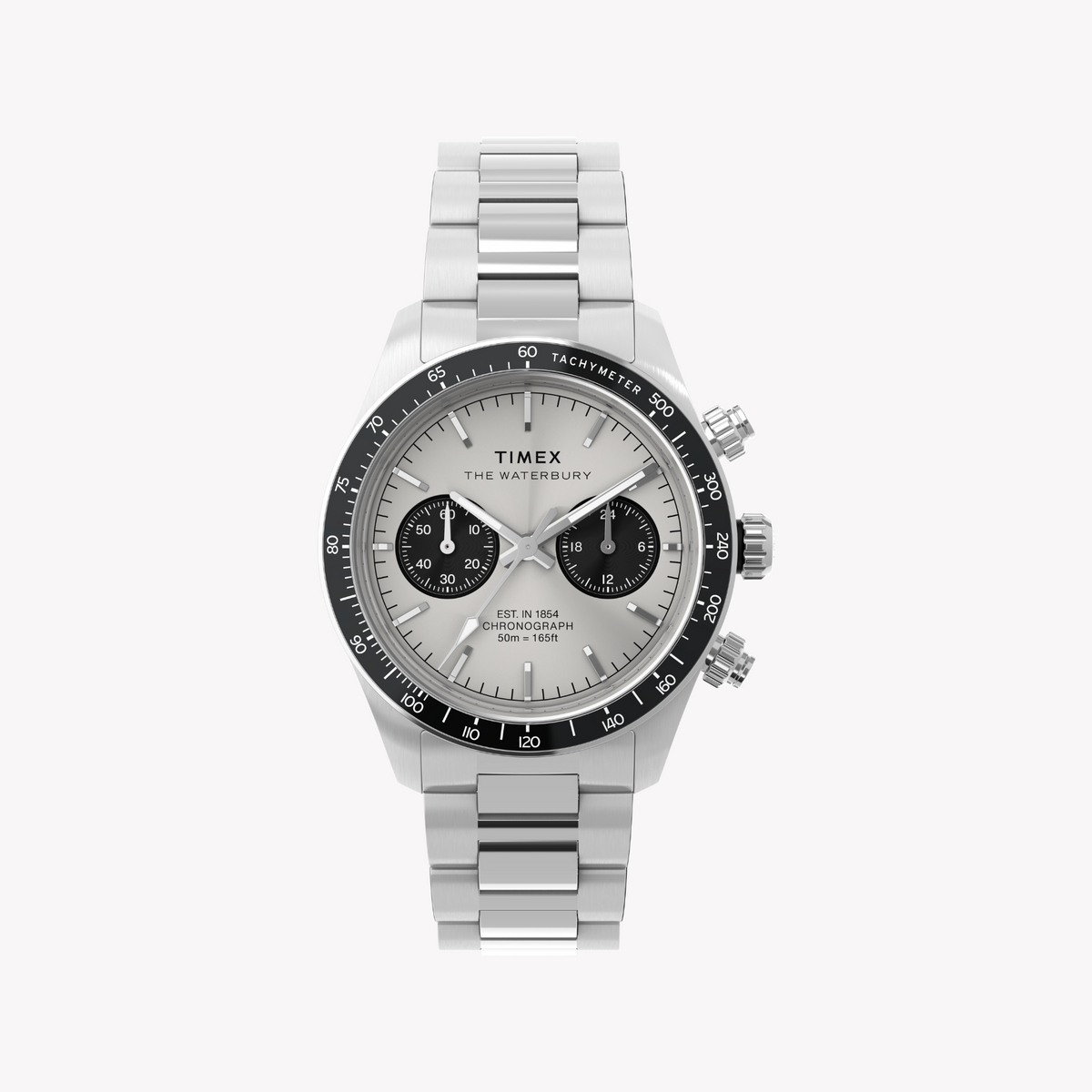 Timex Men's Silver Watch, Stainless Steel | Tw2y19200