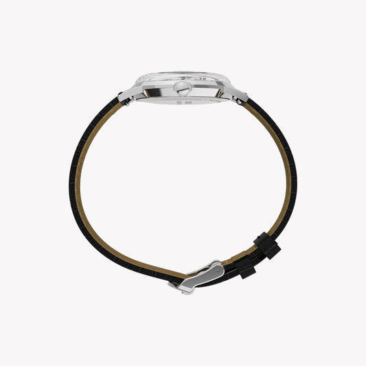 Marlin 34mm SST Case Black Strap Silver Dial Watch TW2Y37600 | Men's Luxury Timepiece