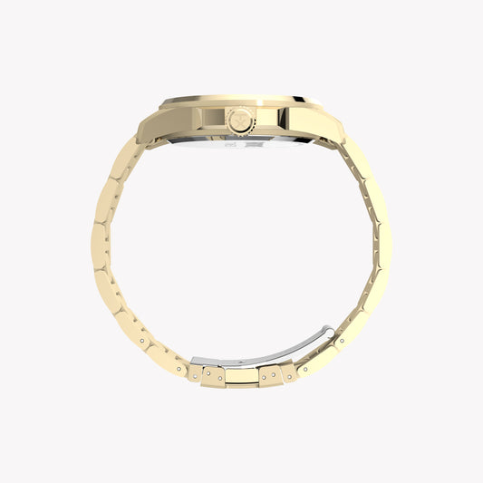 TIMEX X Fortnite Essex 45mm Gold Tone Case Black Dial Bracelet | TW2Y47200