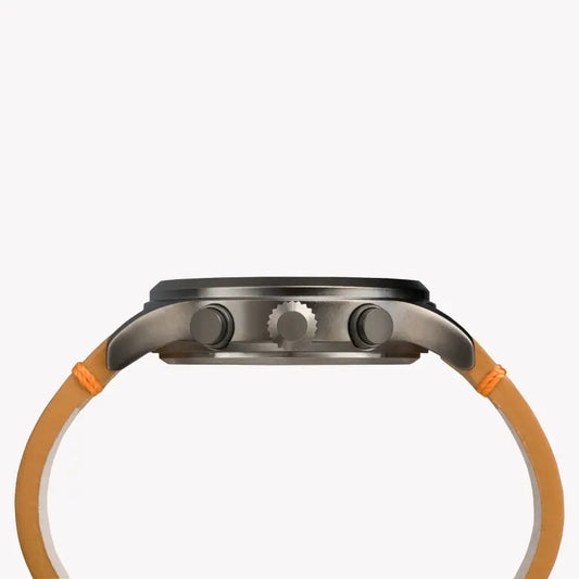 Timex Men's Brass Green Dial, Tan Leather Strap | Tw4b04400