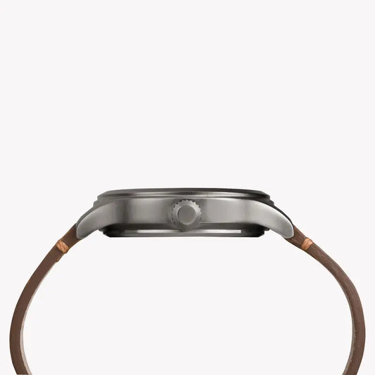 Timex Expedition Scout Tw4b06500 - Men's Rugged Leather Watch With Indiglo Night-Light & Durable Brass Design