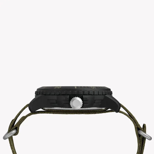 Timex Expedition Gallatin Solar Tw4b14500 - Men's Green Fabric & Black Dial Adventure Watch
