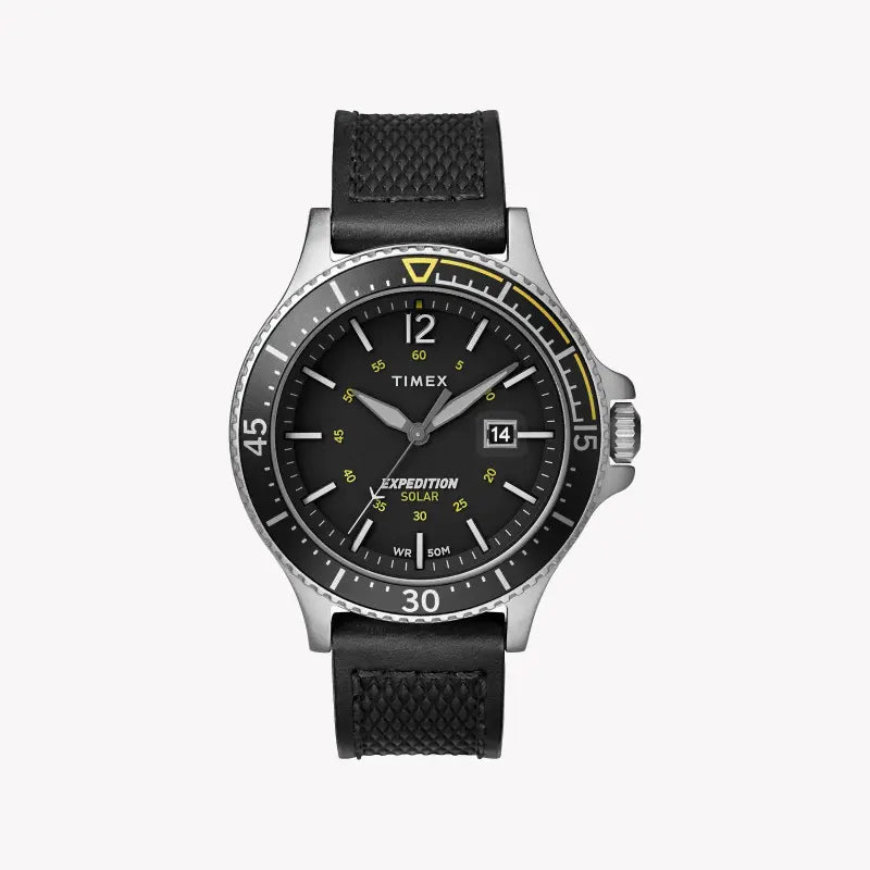 TIMEX EXPEDITION RANGER SOLAR TW4B14900 – LANGLEBIGE HERRENUHR AUS SCHWARZEM LEDER