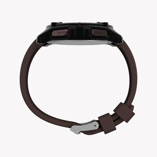 Timex Men's Black/Brown, Synthetic/Silicone | Tw4b33800