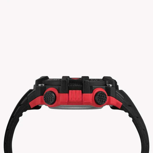 TIMEX TW5M27000 DGTL LIFESTYLE – DIGITALE HERRENUHR AUS SCHWARZEM HARZ MIT WEICHEM SILIKONARMBAND