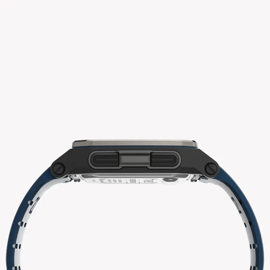 Timex Men's Blue Silicone Watch, Digital Dial | Tw5m28800