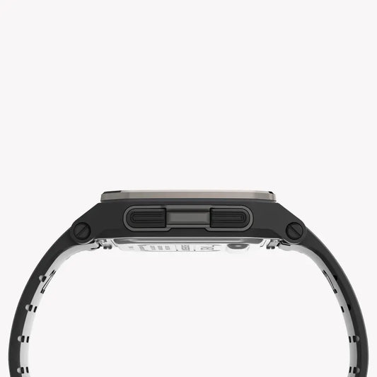 Timex Men's Black Silicone Watch, Digital Dial | Tw5m29000