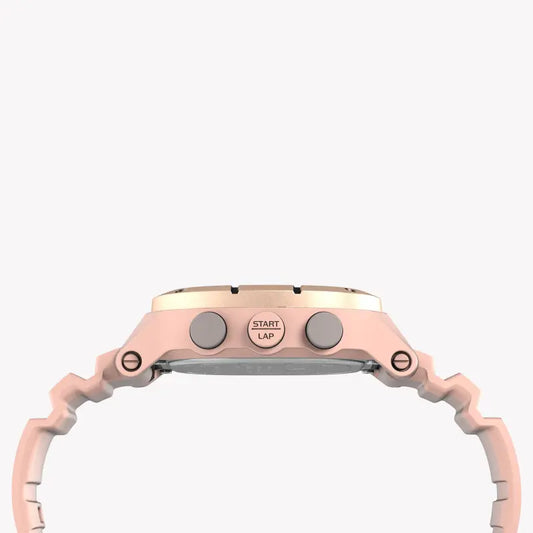 Timex Unisex Pink Silicone Watch, Digital Dial | Tw5m35700