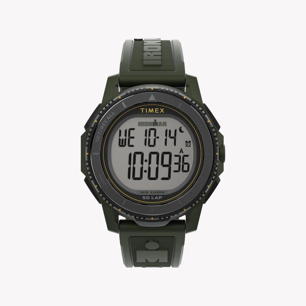 Timex Men's Resin/Black, Rubber/Green | Tw5m58000