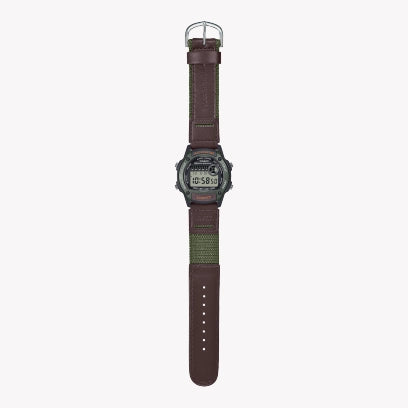 CASIO Unisex Resin & Leather Brown Watch | W-220HF-3AVEF