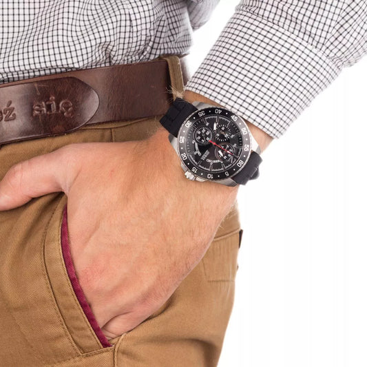 Guess Men's Stainless Steel/Rubber Watch | W0798g1