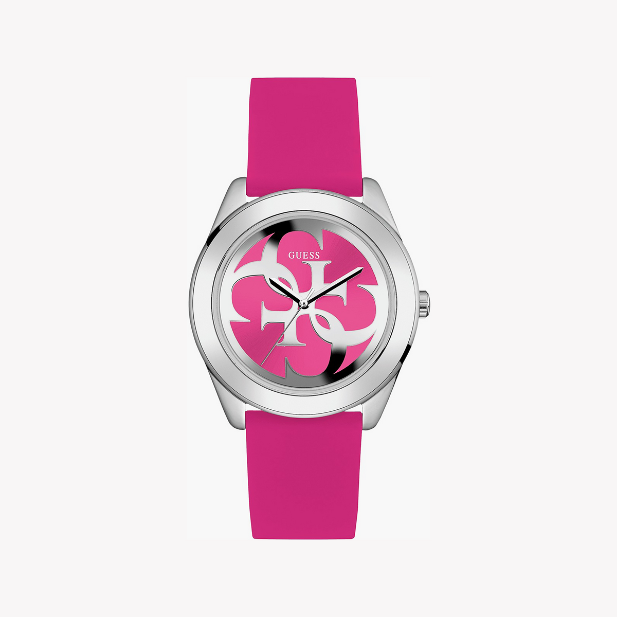 Guess Women's Pink/Silver Watch | W0911l2
