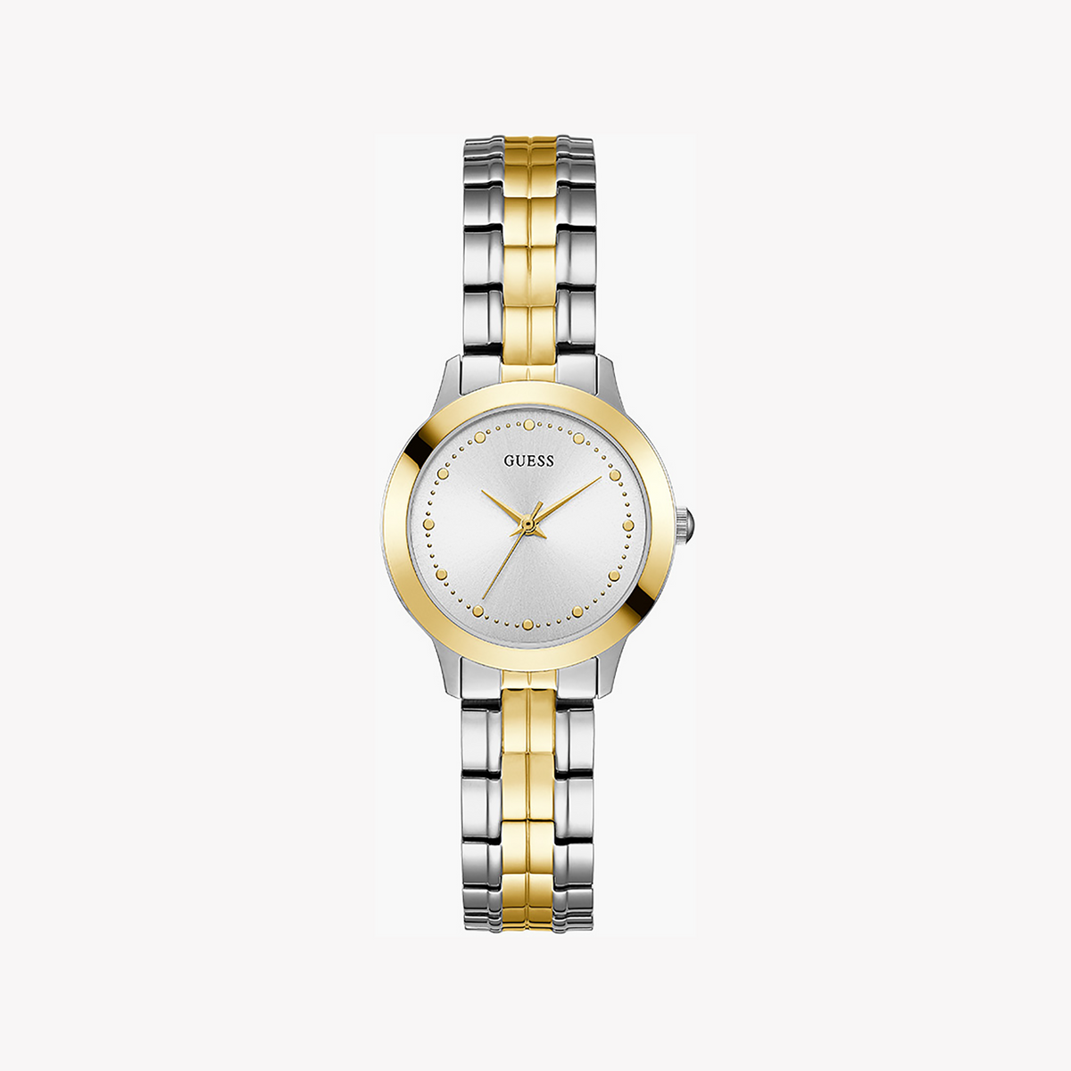 Guess Women's Stainless Steel Watch, Silver/Gold | W0989l8