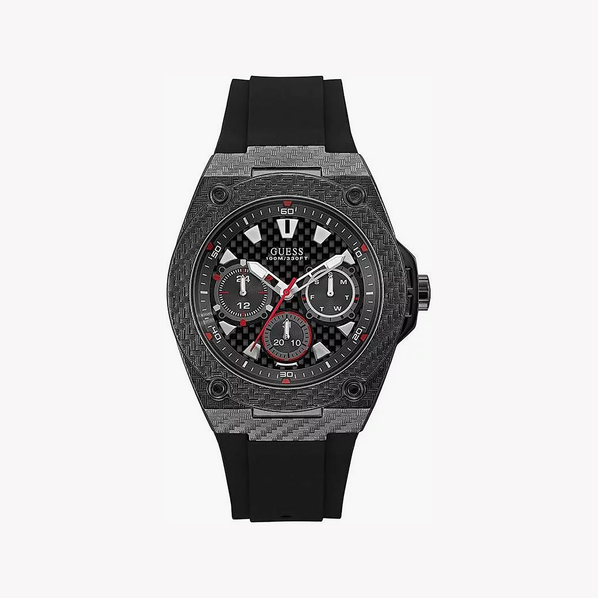 Guess Men's Black Stainless Steel Watch | W1048g2