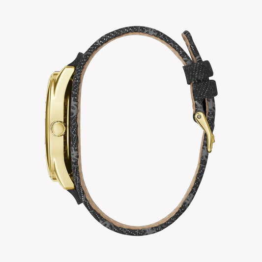 Guess Women's Gold/Black, Leather/Steel | W1278l2