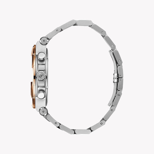 GUESS Men's Stainless Steel Silver/Rose Gold Watch | Y23003G2