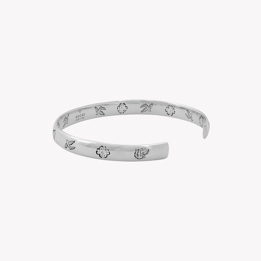 Gucci "Blind For Love" Silver Bracelet | YBA455242001 | Luxury Jewelry