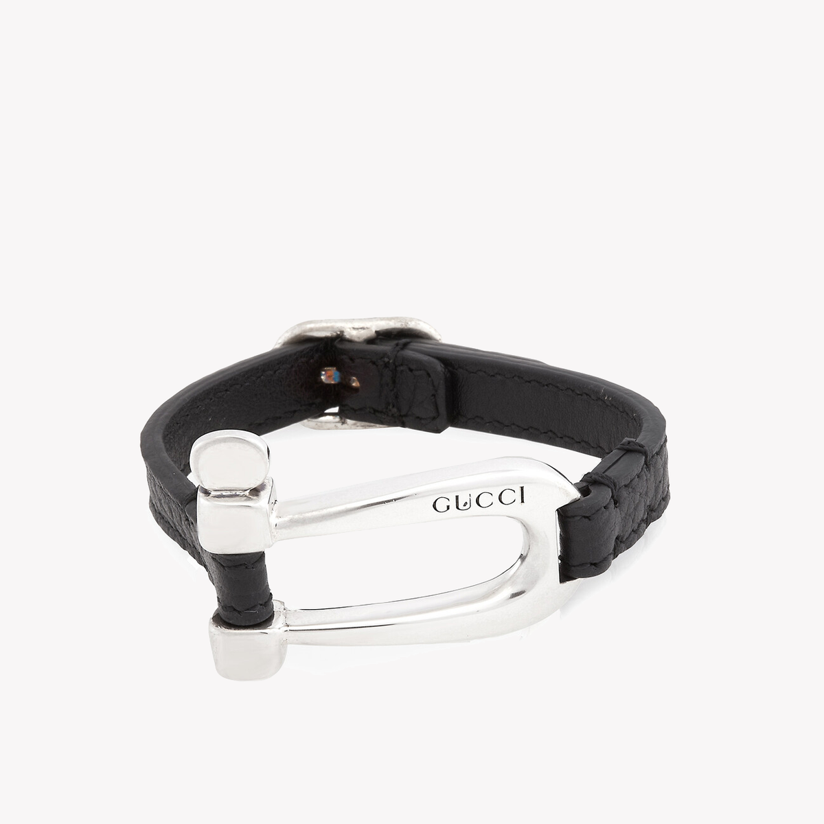 Gucci Stirrup Motif Horsebit Symbols Bracelet – Size 17 | YBA759757001