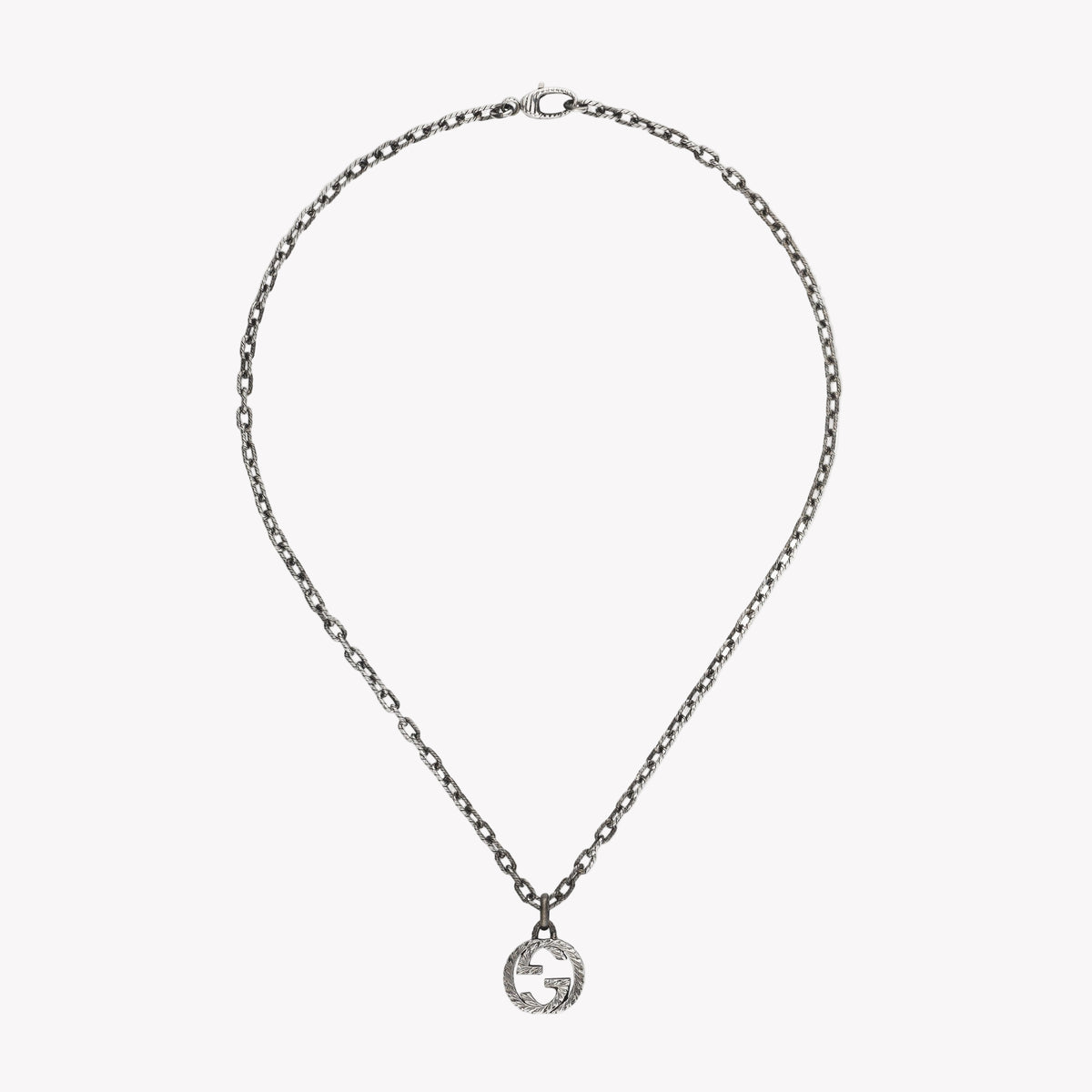 Gucci Interlocking Pendant Necklace in Silver | YBB455307001