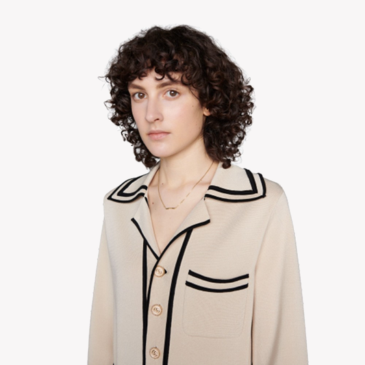 Link to Love Necklace with Gucci Bar in Rose Gold | YBB662108002