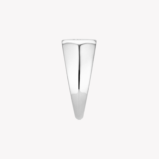 Gucci Trademark 10mm Thin Sterling Silver Ring | YBC779162001