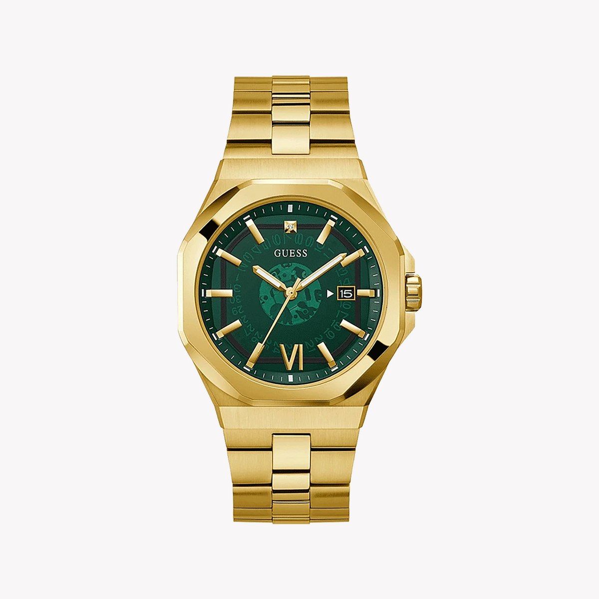 GUESS GW0573G2 BOLD GREEN DIAL - STYLISH GOLD TIMEPIECE FOR MODERN MEN