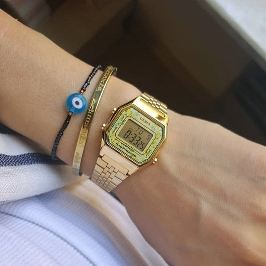 CASIO LA680WGA-9CDF ELEGANT SPORTY CHIC - Women's Gold Digital Watch with Stylish Resin Case and Stainless Steel Band-i-Watch-2