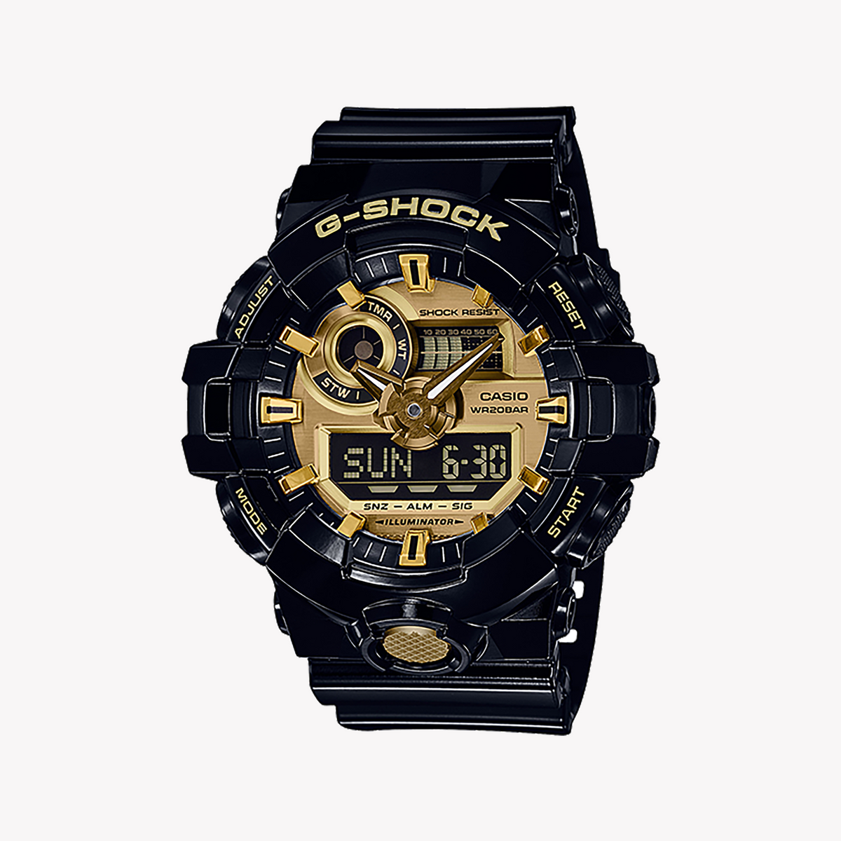 CASIO G-SHOCK GA-2100-1A1 BLACKOUT - MEN'S DURABLE DIGITAL WATCH