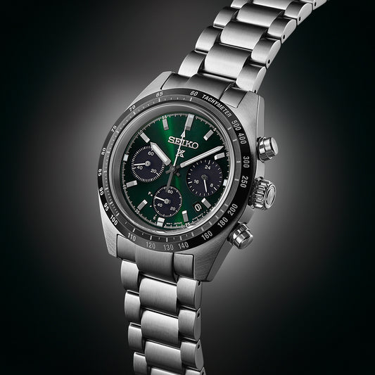 SEIKO PROSPEX SSC933P1 Men's Solar Diver Watch, Green Dial-i-Watch-2