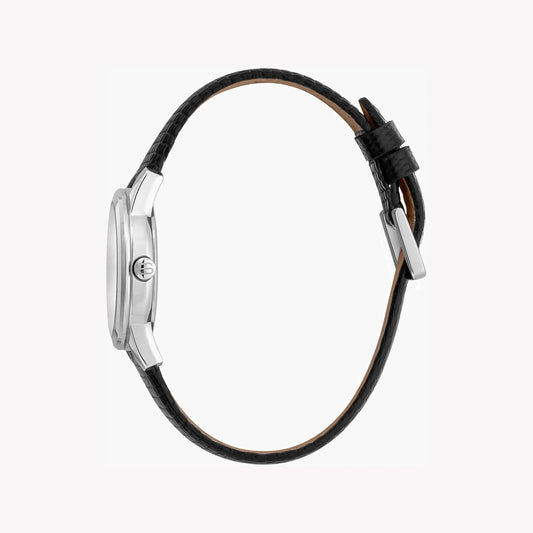 ESPRIT Women's Watch with Silver Stainless Steel Case and Black Leather Band-i-Watch-2