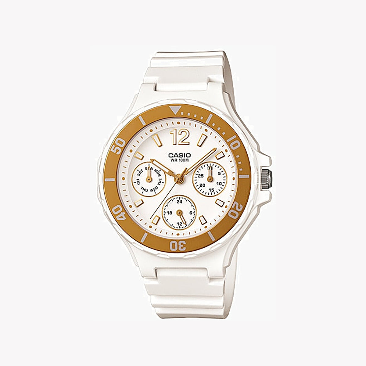 CASIO LRW-250H-9A1VDF TIMELESS ELEGANCE - VERSATILE WOMEN’S WATCH WITH WHITE RESIN BAND & DIAL