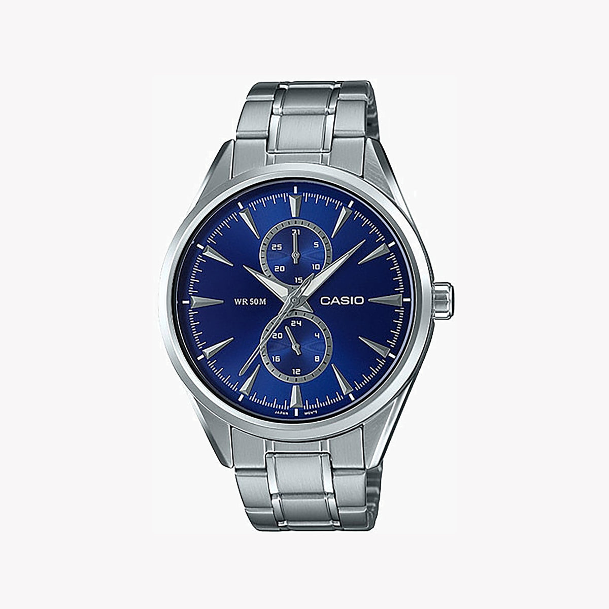 CASIO MTP-SW340D-2AVDF SPORTY ELEGANCE - MEN'S STAINLESS STEEL WATCH WITH BLUE DIAL