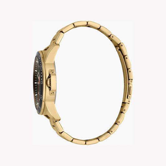 ESPRIT MEN'S STAINLESS STEEL TIMEPIECE - ELEGANT GOLD BAND & BLACK DIAL CLASSIC-i-Watch-2