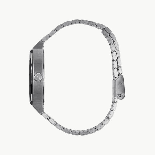 NIXON A045-000 CLASSIC EDGE - SILVER STAINLESS STEEL MEN'S WATCH WITH BLACK DIAL & WATER RESISTANCE-i-Watch-2