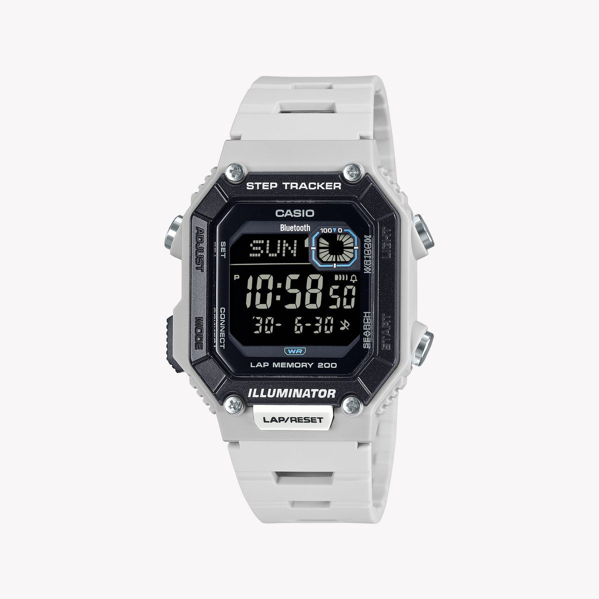CASIO WS-B1000-8BVDF ACTIVE-LIFESTYLE SMARTWATCH - STYLISH WHITE RESIN WITH BLUETOOTH CONNECTIVITY