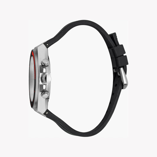 JUST CAVALLI JC1G139P0025 MEN'S WATCH - SOPHISTICATED SILVER DIAL & BLACK SILICONE BAND-i-Watch-2