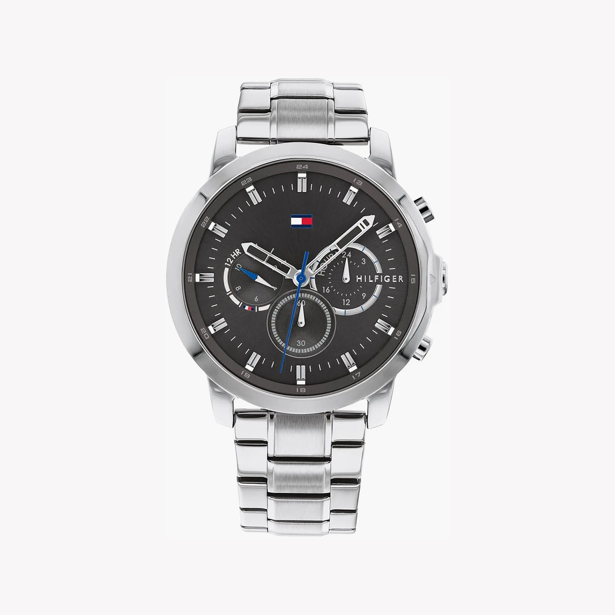 TOMMY HILFIGER 1673146 MENS WATCH - BOLD SILVER STYLE FOR MODERN LIVING