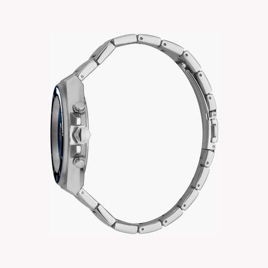 JUST CAVALLI JC1G139M0065 - ELEGANT BLUE DIAL MEN'S WATCH WITH SILVER STAINLESS STEEL BAND-i-Watch-2