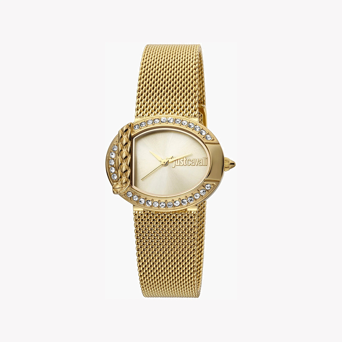 JUST CAVALLI Women's Watch with Gold Stainless Steel Case and Gold Stainless Steel Band