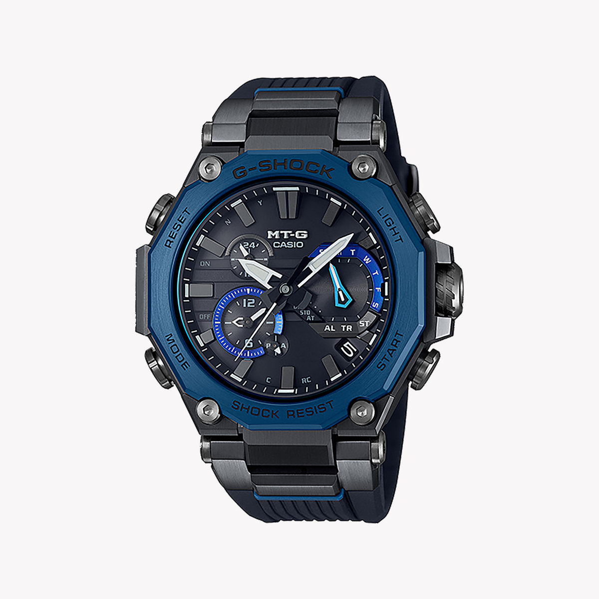 CASIO G-SHOCK MTG-B2000B-1A2DR - BLACK STEEL ADVENTURER Men's Watch with Bluetooth Precision and 200m Water Resistance