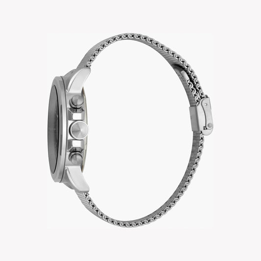 JUST CAVALLI SILVER SOPHISTICATION - ELEGANT BLACK DIAL MEN'S WATCH 44MM-i-Watch-2