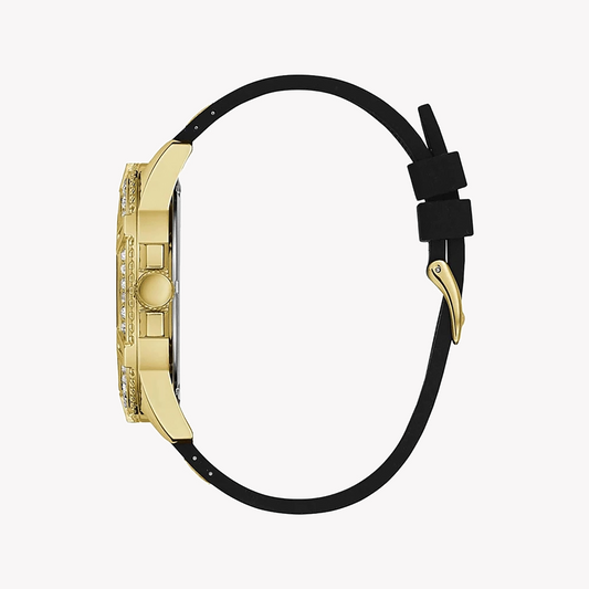 GUESS W1132G1 - BOLD ADVENTURE: Striking Women's Watch with Gold Accents & Black Dial-i-Watch-2