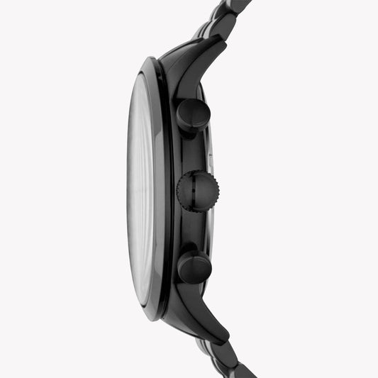 FOSSIL FS4787 BLACK STEEL COMMANDER - MODERN MEN'S WATCH WITH STRIKING STYLE & FUNCTION-i-Watch-2