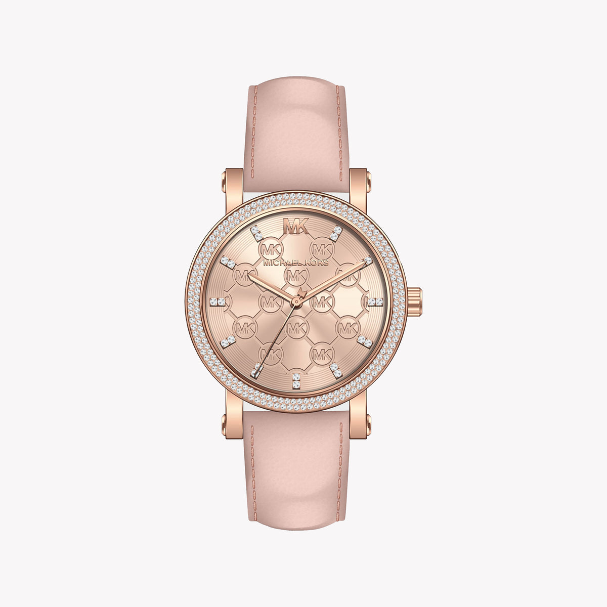 MICHAEL KORS MK2987 ROSE GOLD GLAM - ELEGANT WOMEN'S TIMEPIECE WITH PINK LEATHER BAND