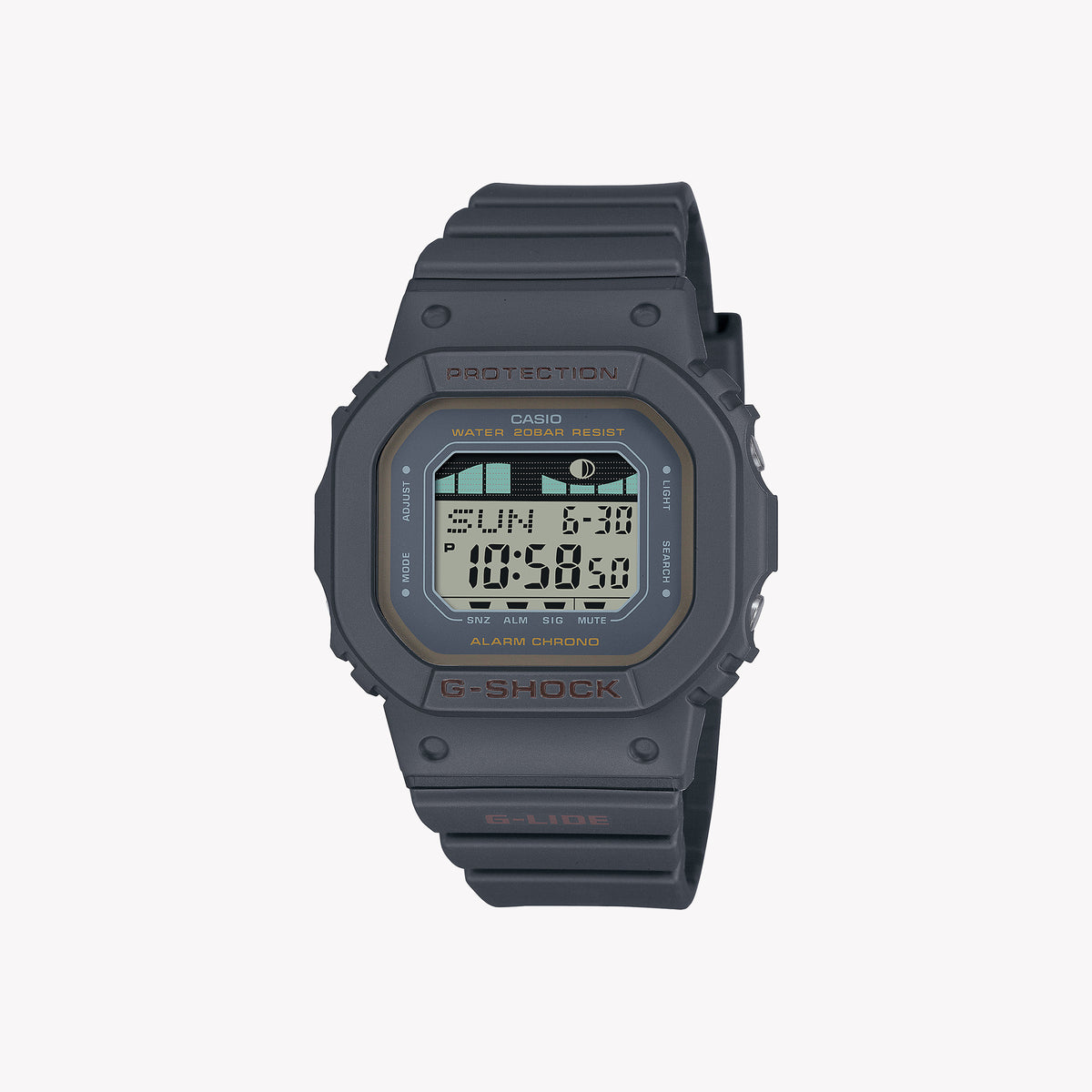 G-Shock Women's Watch with Gray Resin Case and Gray Resin Band