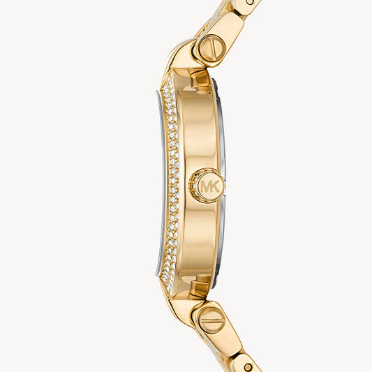 MICHAEL KORS MK4704 GOLD & WHITE - ELEGANT EVERYDAY TIMEPIECE Women's Watch with luxurious gold accents and a chic design-i-Watch-2