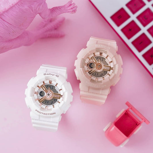 BABY-G BGA-250-7A3 GLEAMING WHITE - ELEGANT SPORTY DIGITAL WOMEN'S WATCH with Water Resistance & Versatile Functions-i-Watch-2