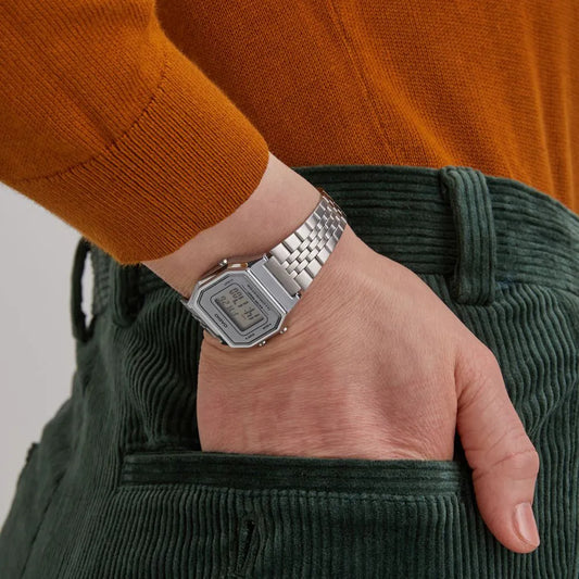 CASIO LA680WEA-7EF SILVER STUNNER - ELEGANT DIGITAL TIMEPIECE FOR MODERN WOMEN-i-Watch-2